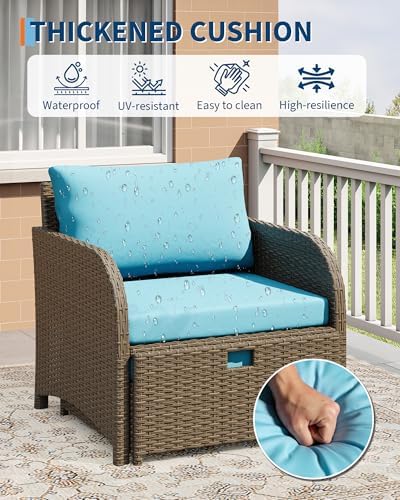 Garvee 5-Piece Outdoor Patio Conversation Set - Image 2
