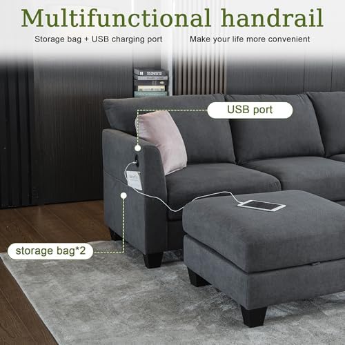 122.8" Large Sectional Couches for Living Room - Image 6