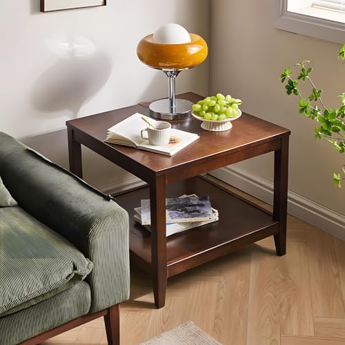 Side Table, Solid Wood Square End Table - Image 3