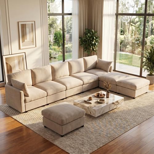 Iroomy Modular Sectional Couch for Living Room, Spring Cushion Seating by Iroomy