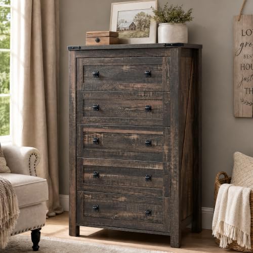 RedLemon Farmhouse 48" 5-Drawer Dresser by REDLEMON