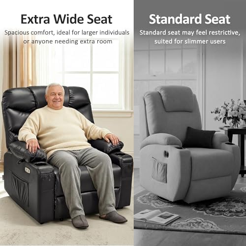 MCombo Power Lift Recliner for Elderly, Leather R7289 - Image 6