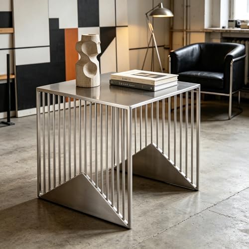 Stainless Steel Side Table - Image 7