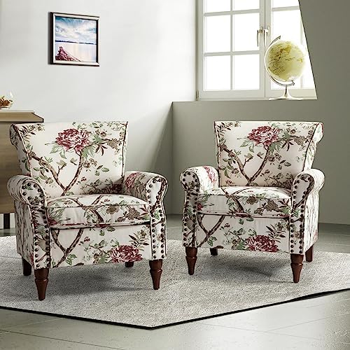 HULALA HOME Traditional Floral Accent Chair by HULALAHOME
