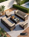 WWR Patio Furniture Set 10 Piece by Unknown