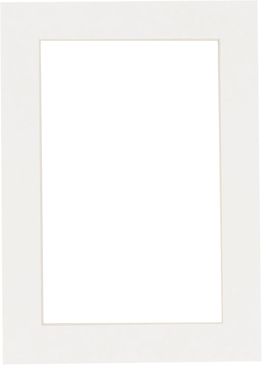 5x7 Mat for 8.5x11 Frame - Precut Mat Board Acid-Free Textured White 5x7 Photo Matte For a 8.5x11 Picture Frame, Premium Matboard for Family Photos, Show Kits, Art, Picture Framing, Pack of 1 Mat