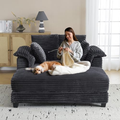 VINGLI 56" Wide Oversized Chaise Lounge Chair - Image 6