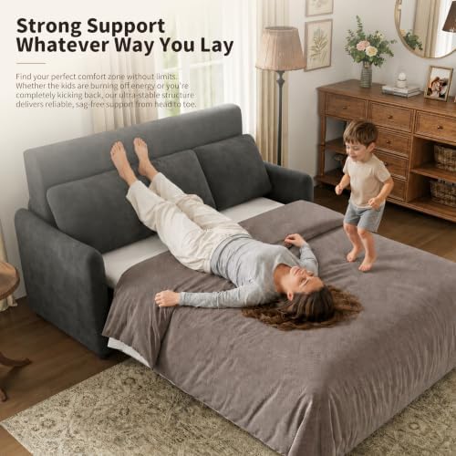 Sleeper Sofa 70" Loveseat with Pull Out Bed - Image 4