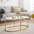 Coffee Table Gold Glass Coffee Table by Wolawu