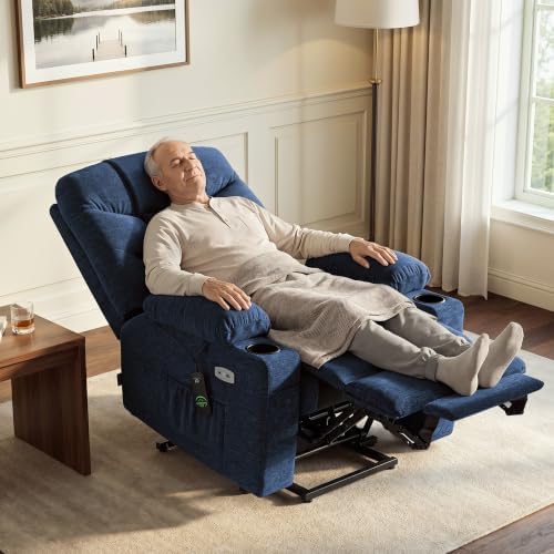 MCombo Power Lift Recliner for Elderly, Fabric 7283 - Image 5