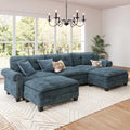 SUNSHINE VALLEY 116" Oversized Modular Sectional Couch U Shaped Living Room by SUNSHINEVALLEY