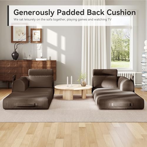 79" Round Arm Sofa with High Backrest Pillow - Image 4