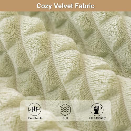 Soft Velvet Fuzzy Couch Covers Washable - Image 2