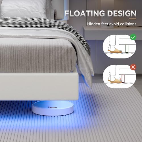 IMMERSTABLE Full Size Floating Bed Frame - Image 4