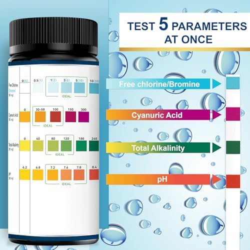 Pool Test Strips, 100 Strips Pool and Hot Tub Test Strips - Image 2
