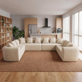 Claiks 142" Cloud Boneless Couch, U-Shaped Sectional by CLAIKS