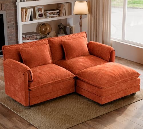 ELUCHANG 79" Oversized Modular Sectional Sofa, Comfy Chenille Cloud Couch by ELUCHANG