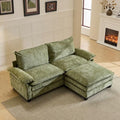 VINGLI 87" Convertible Sectional Sofa, L-Shaped Deep Seat Sofa Couch by VINGLI