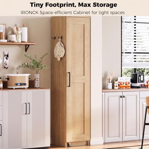 IRONCK Narrow Kitchen Pantry Cabinet, Slim - Image 3