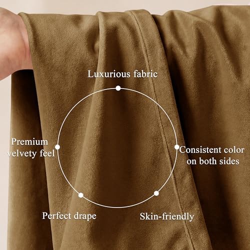 StangH Gold Brown Velvet Curtains - Image 4