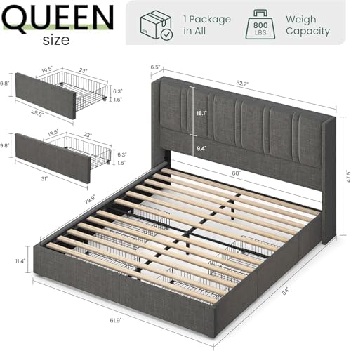 LARMACE Queen Size Bed Frame - Image 2