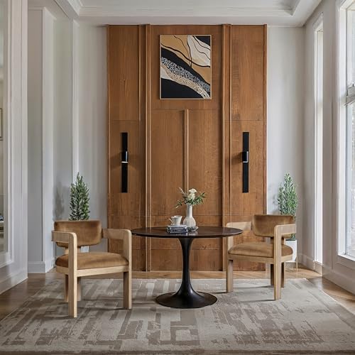 Meridian Furniture Sacha Velvet/Rubberwood Dining Chair - Image 2