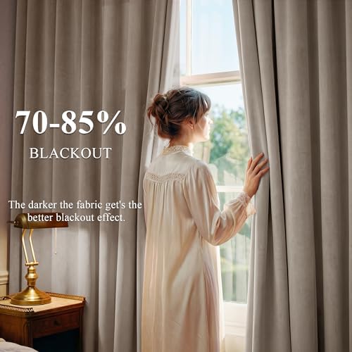 StangH Camel Beige Velvet Curtains Extra - Image 3