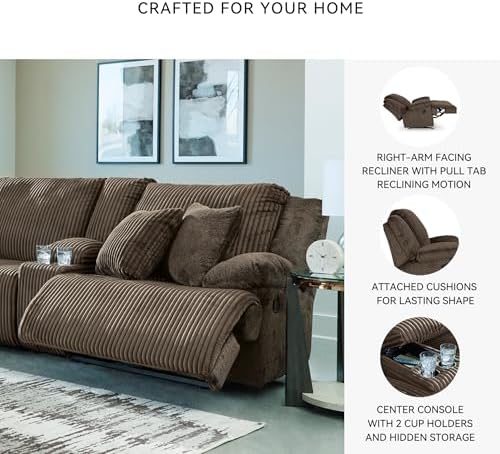 Signature Design by Ashley Top Tier Reclining Sectional Sofa - Image 5