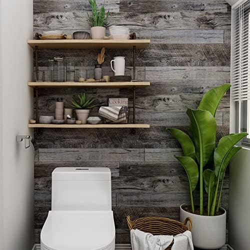 Yun-aeon Natural Wood-Gray Contact Paper Peel and Stick Wallpaper - Image 3