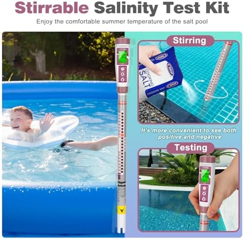 YINMIK Salt Meter for Pools Truncheon Salinity Tester for Pool & Spa - Image 2