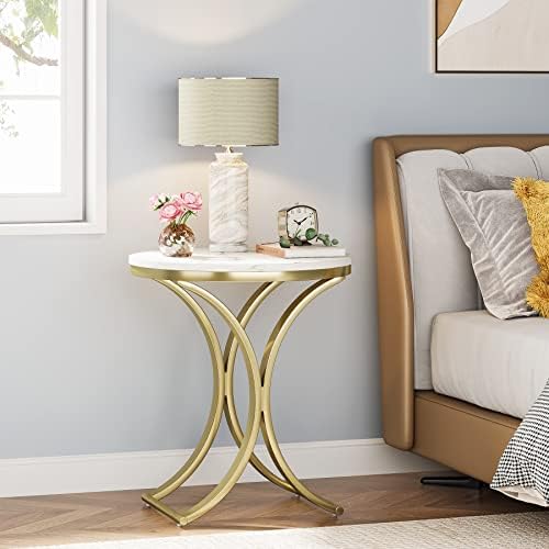 LITTLE TREE Side Table Round End Table Modern Small Accent Table Bedside Table - Image 4