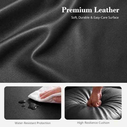 110’’ Electric Leather Recliner Chair, Power Extendable Pull Out Sofa Bed - Image 5
