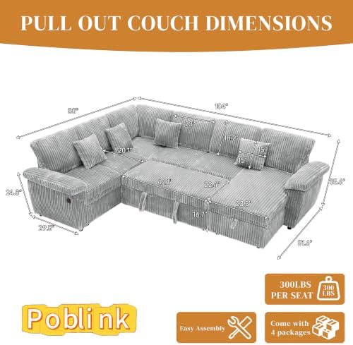 Modular Sectional Sleeper Sofa - Image 3