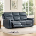 CHITA Genuine Leather Power Reclining Sofa, Wall Hugger Recliner by Unknown
