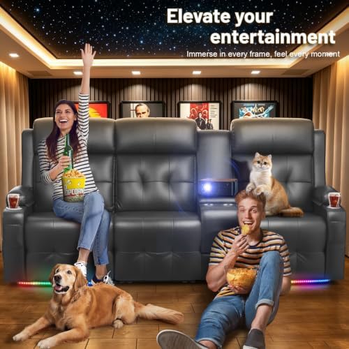 RV Loveseat Recliner Sofa, Home Theater Seating - Image 3