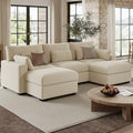WorthFurni 113.4'' Modular Sectional Sofa, U Shaped Oversized Extra Deep Couches by WorthFurni