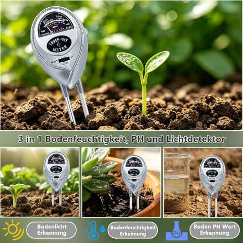 3 in 1 Soil Tester Soil Moisture Fertility pH Tester Soil Test Soil Moisture - Image 4