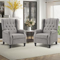 EBELLO 2 Pcs Pushback Recliner Chairs, Fabric Armchair Push Back Recliner by EBELLO