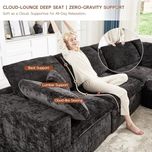 96.5" Oversized Boneless Couch Sleeper Couch - Image 4
