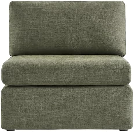 CHITA Modular Sectional Sofa, Armless Chair, Moss Green by Unknown
