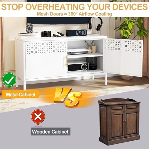 Metal Storage Cabinet Short, 2-Door Locker Cabinets - Image 5