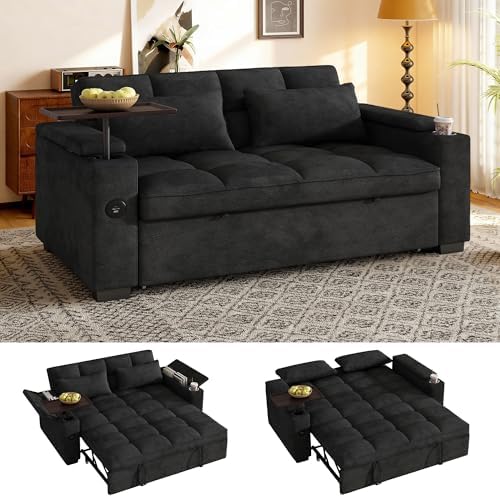 65'' Sleeper Sofa Pull Out Couches by FOCALSWEET