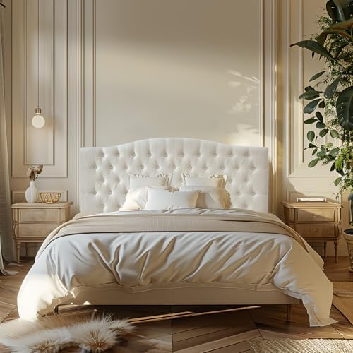 Furpopup Linen Queen Size Headboard Only, Upholstered Wall Mount - Image 3