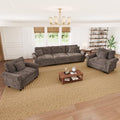 PHI VILLA Modular Sectional Sofa and Cloud Chair Set Living Room 3-Piece by PHIVILLA