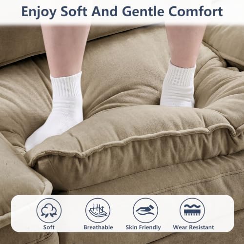 U Shaped Modular Sectional Couch, Comfy Sofa - Image 5