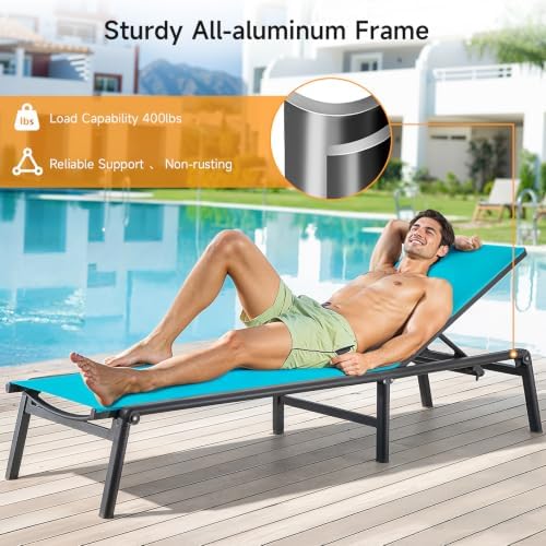 Aluminum Chaise Lounge Chair Outdoor - Image 5