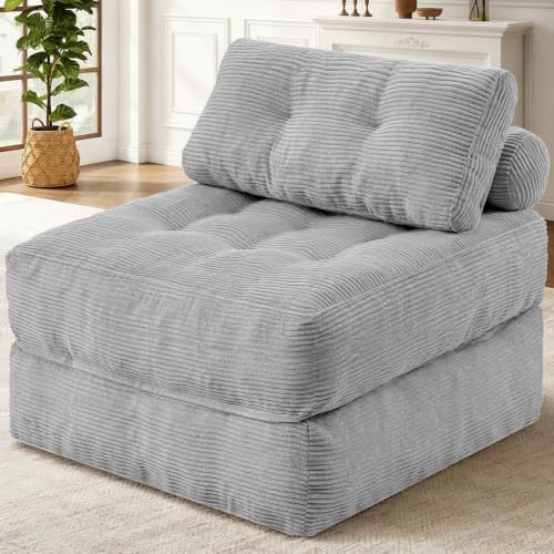 HABUTWAY Folding Sofa Bed, Convertible Sleeper Chair Bed w/2-Pillow & Handle by HABUTWAYMakeYourLifeComfortable