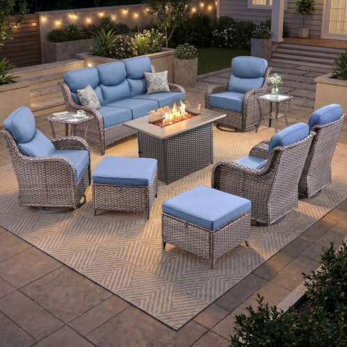 Luxury Patio Furniture Set 10pcs by Bellefurn