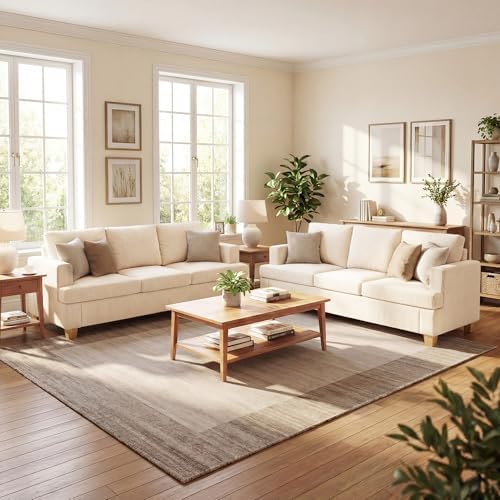 YOUDENOVA 2 Pieces Corduroy Couch Set by YOUDENOVA