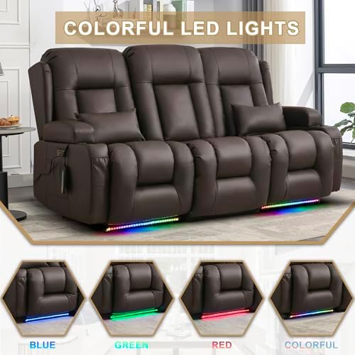 URRED Power Loveseat Recliner Sofa - Image 6